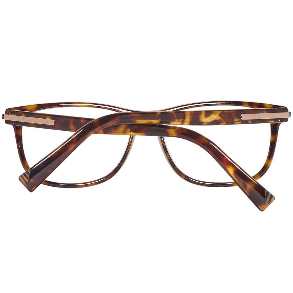 Ermenegildo Zegna Brown Plastic Glasses (Frames)