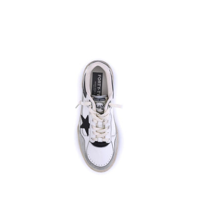 Golden Goose White Calf Leather Bos Taurus Chunky Sneakers