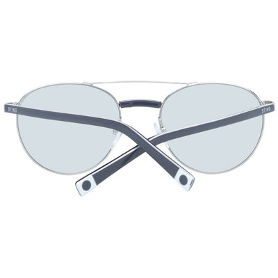 Sting Gray Metal Sunglasses
