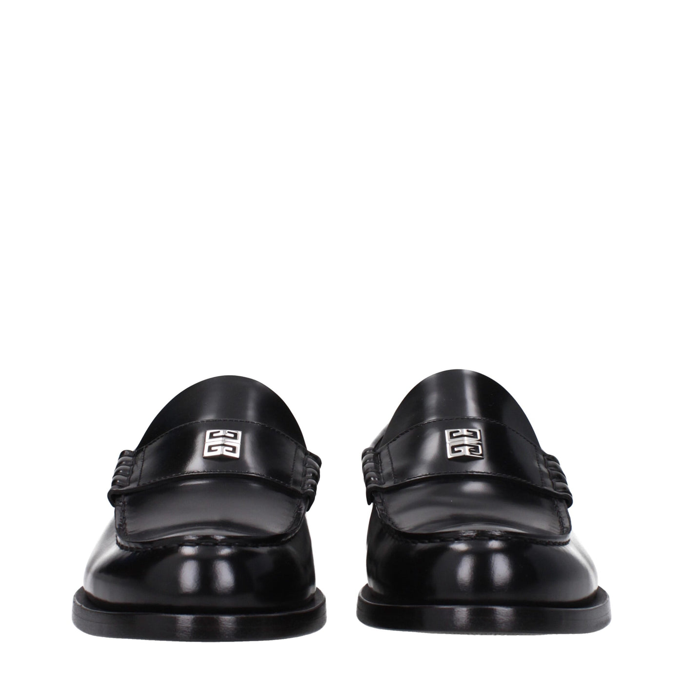 Givenchy Black Leather Slip-On Loafers