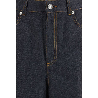 Givenchy Blue Cotton Casual Pants