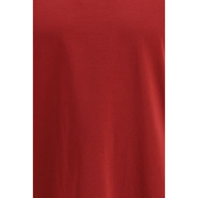 Brunello Cucinelli Red Cotton T-Shirt