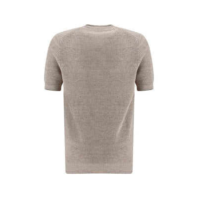 Brunello Cucinelli Beige Linen T-Shirt