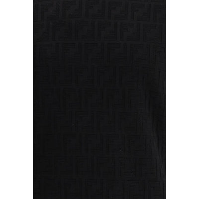 Fendi Black Cotton T-Shirt