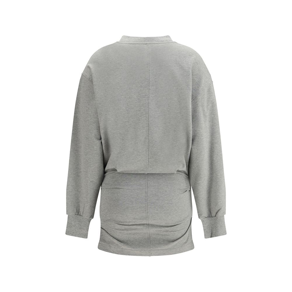 The Attico Gray Cotton Casual Dress