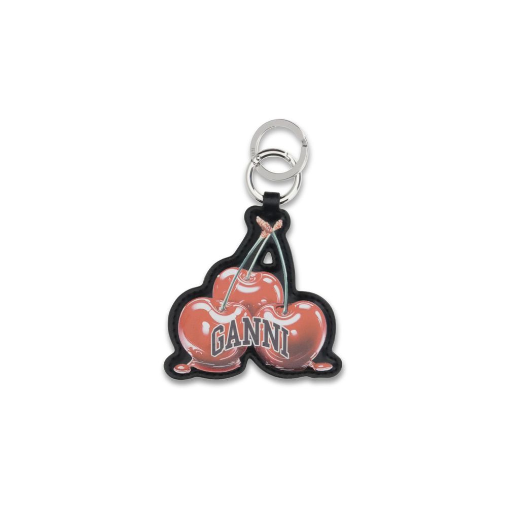 Ganni Multicolor Recycled Leather Keychain - BrandFit 88