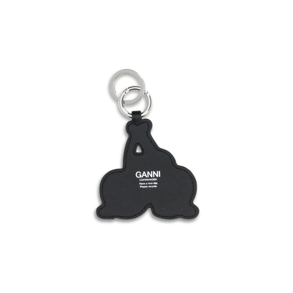Ganni Multicolor Recycled Leather Keychain - BrandFit 88