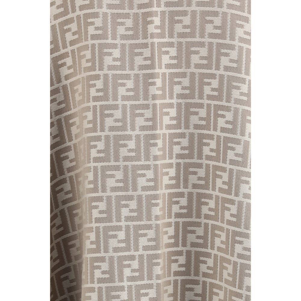 Fendi Gray Wool Scarf