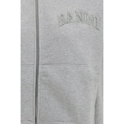 Ganni Gray Cotton Sweatshirt