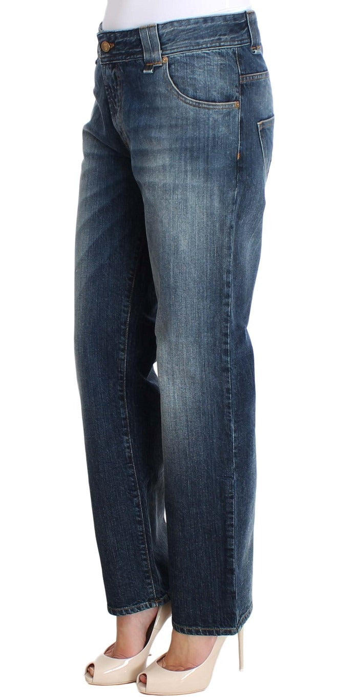 John Galliano Blue Wash Relaxed Fit Cotton Stretch Denim Jeans - BrandFit 88