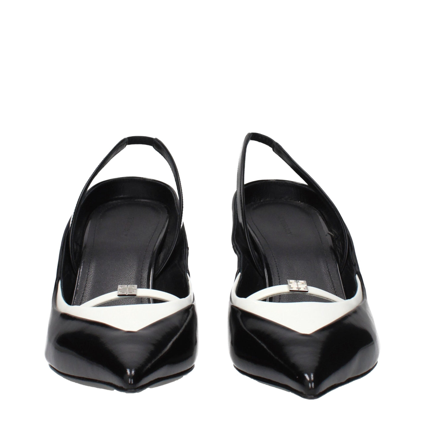 Givenchy Black Leather Wedge Sandals