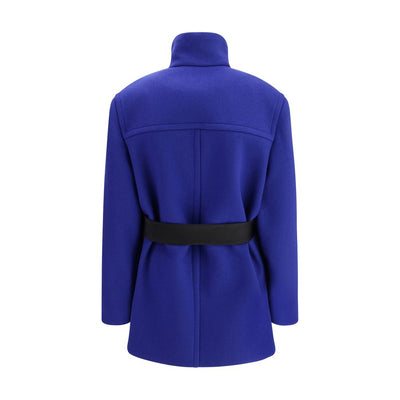 Saint Laurent Blue Wool Coat
