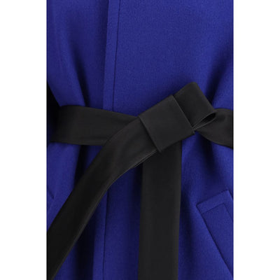 Saint Laurent Blue Wool Coat