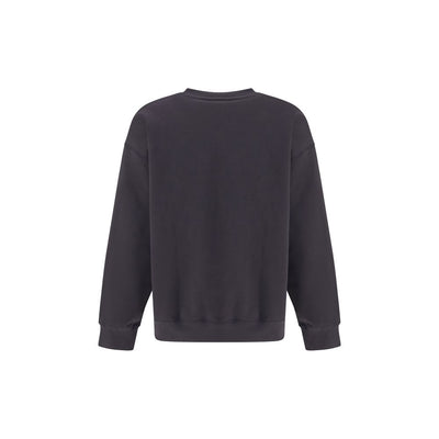 Ganni Black Cotton Sweatshirt