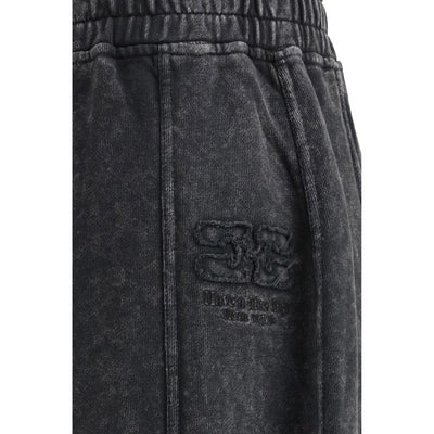 Ganni Black Cotton Casual Pants