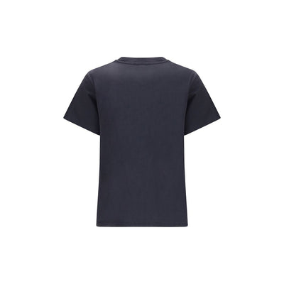 Ganni Black Cotton T-Shirt