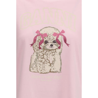 Ganni Multicolor Cotton T-Shirt