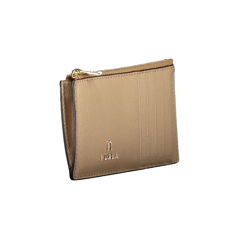 Furla Beige Leather Women Wallet