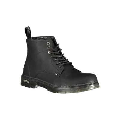 Gas Black Polyurethane Men Ankle Boot