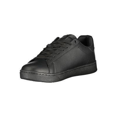 Gas Black Polyurethane Men Sneaker