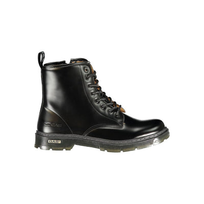 Gas Black Polyurethane Men Ankle Boot