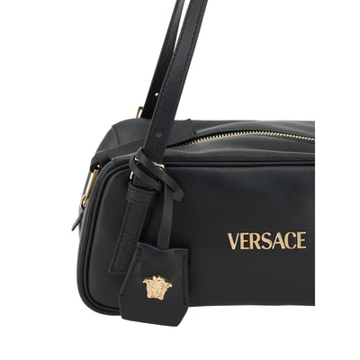 Versace Black Lamb Ovis Aries Aries Shoulder Bag