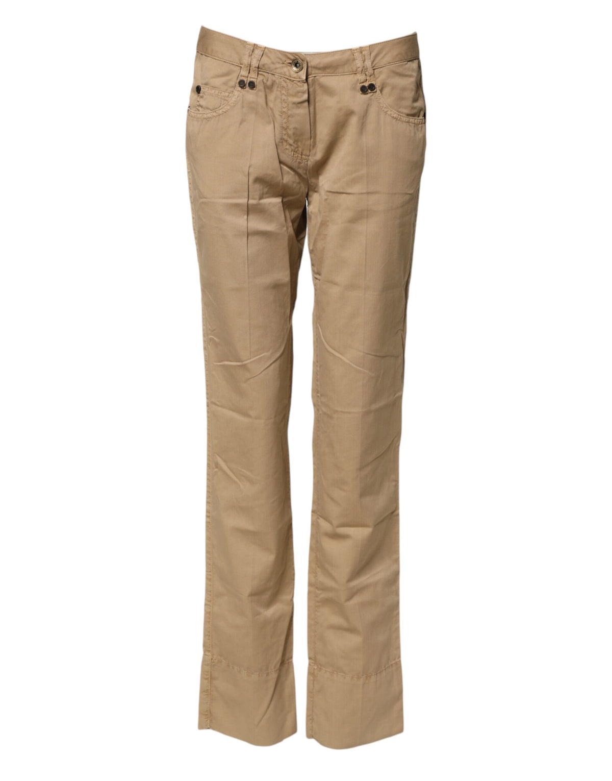 PLEIN SUD Beige Straight Cotton Stretch Chino Pants - BrandFit 88