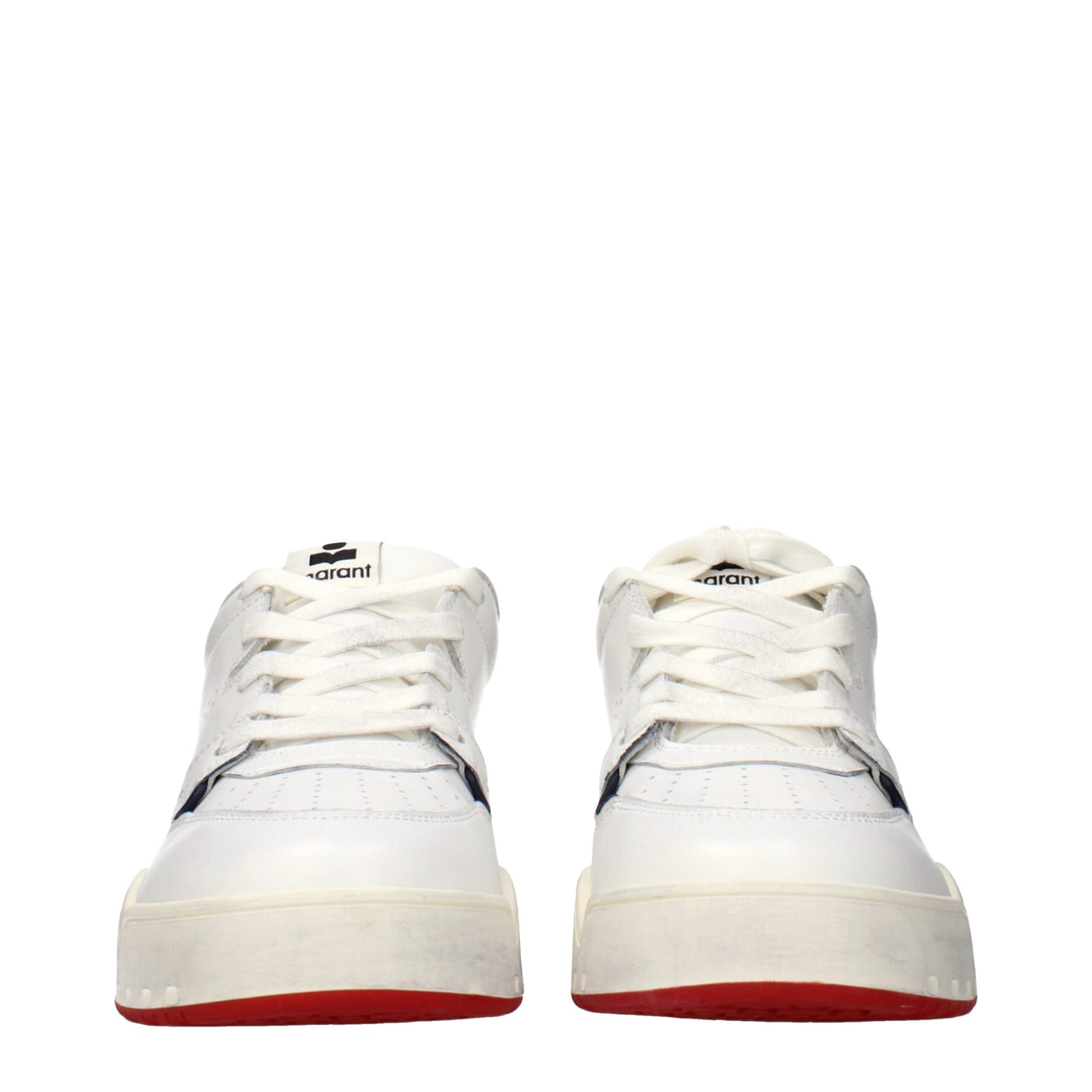 Isabel Marant White Leather Low Top Sneakers