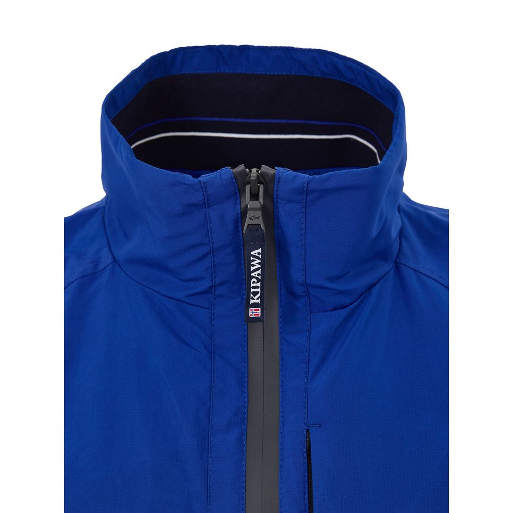 Paul & Shark Blue Polyester Sleveless Jacket