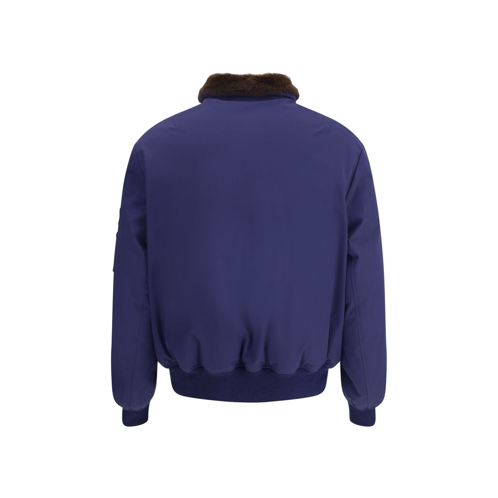 Brunello Cucinelli Blue Polyamide Bomber