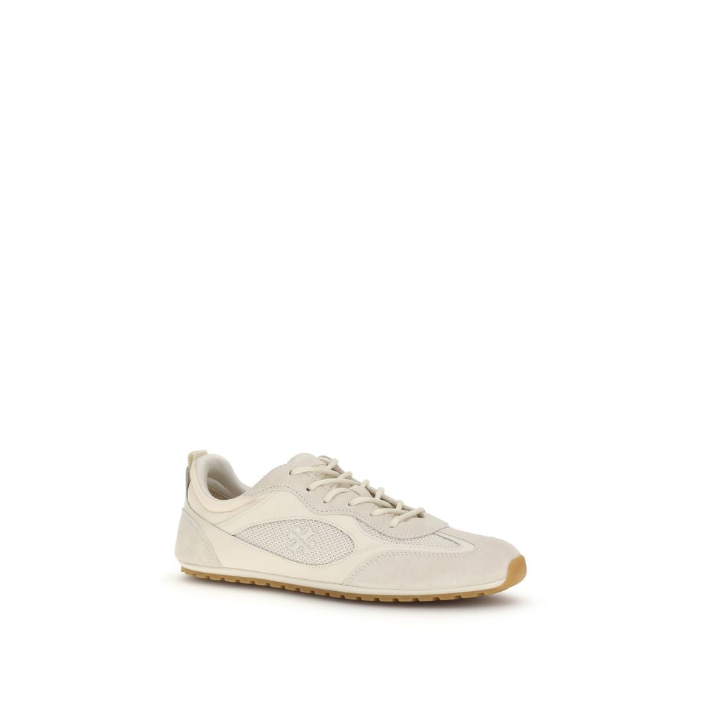 Tory Burch Cream Calf Leather Bos Taurus Low Top Sneakers - BrandFit 88