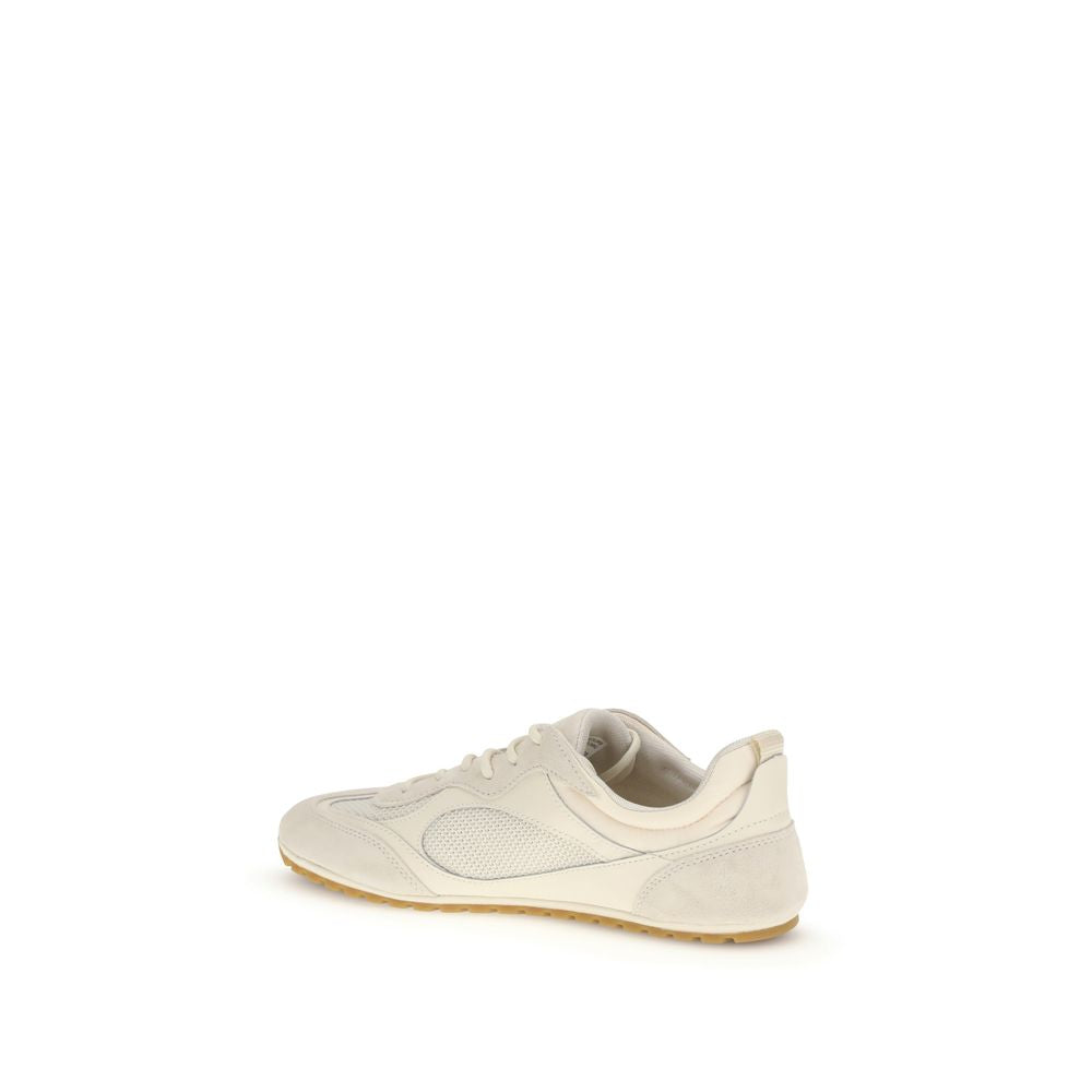 Tory Burch Cream Calf Leather Bos Taurus Low Top Sneakers - BrandFit 88