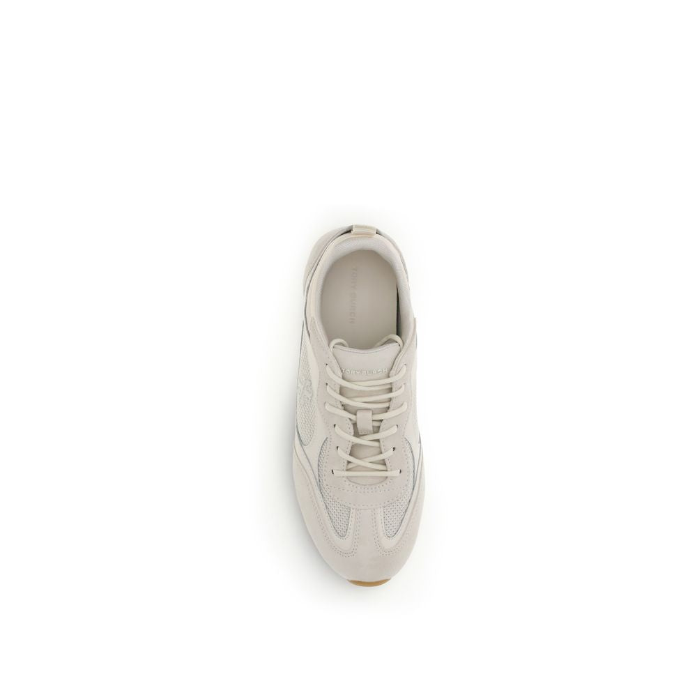 Tory Burch Cream Calf Leather Bos Taurus Low Top Sneakers - BrandFit 88