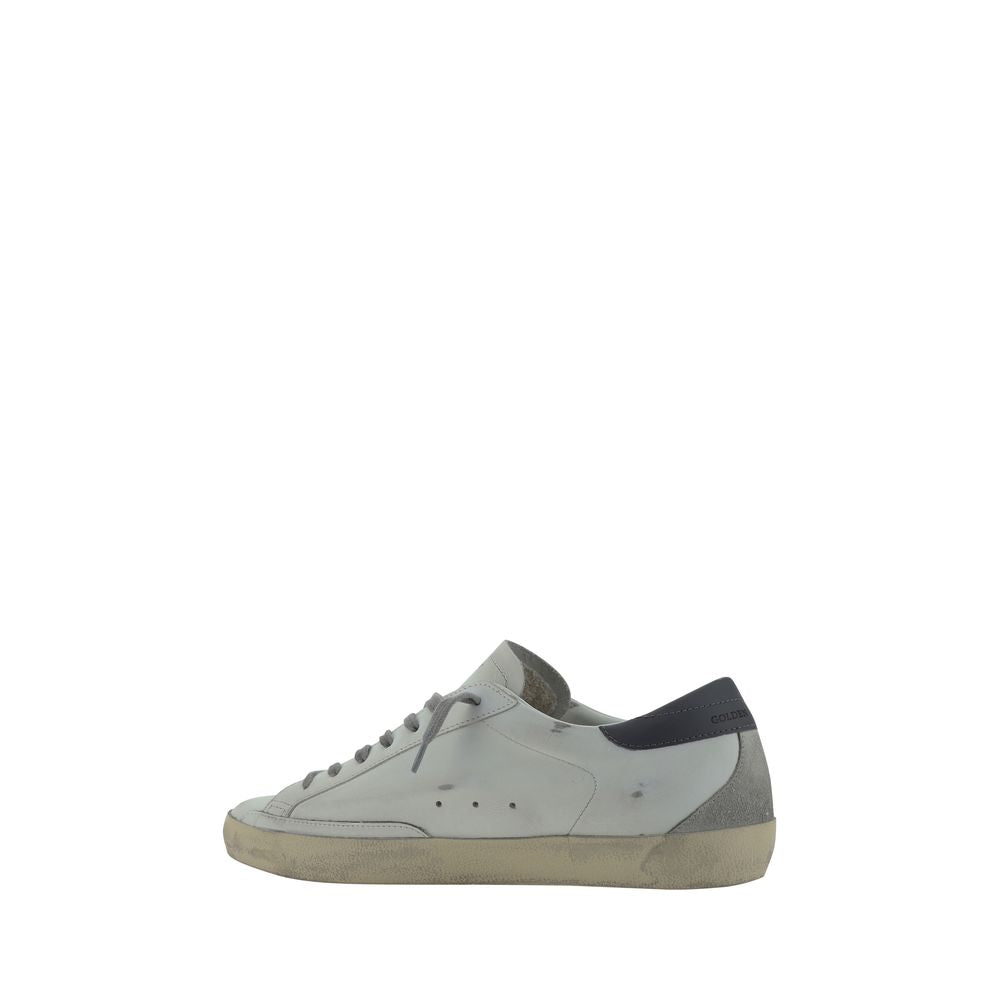 Golden Goose White Calf Leather Bos Taurus Low Top Sneakers