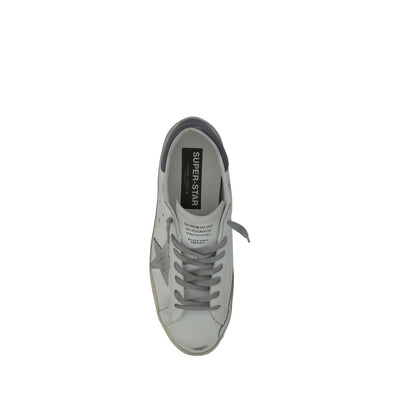 Golden Goose White Calf Leather Bos Taurus Low Top Sneakers