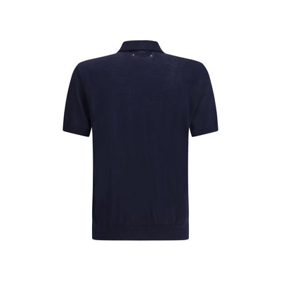 Golden Goose Blue Merino Wool Shirt