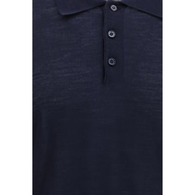 Golden Goose Blue Merino Wool Shirt