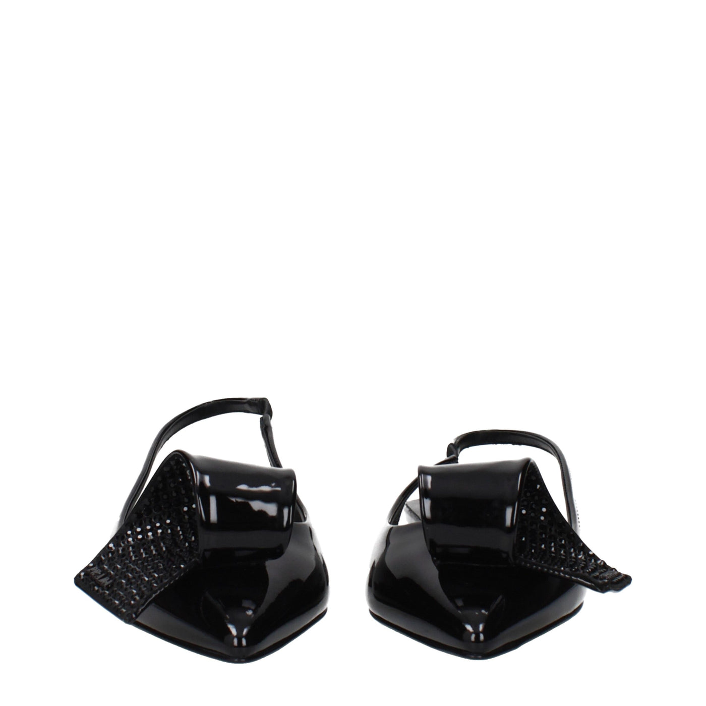 Prada Black Leather Flat Sandals