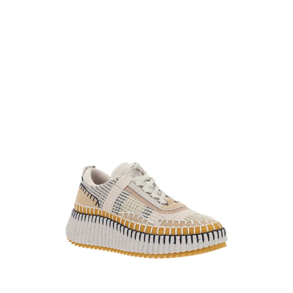 Chloé Brown Rubber Sneakers