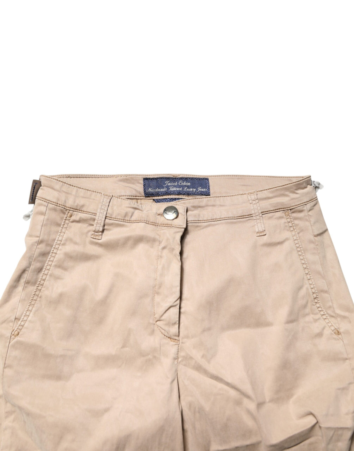 Jacob Cohen Beige Lyocell Skinny High Waist Chino Casual Pants - BrandFit 88