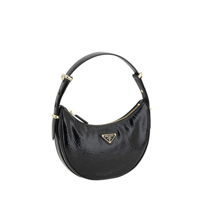 Prada Black Calf Leather Bos Taurus Shoulder Bag