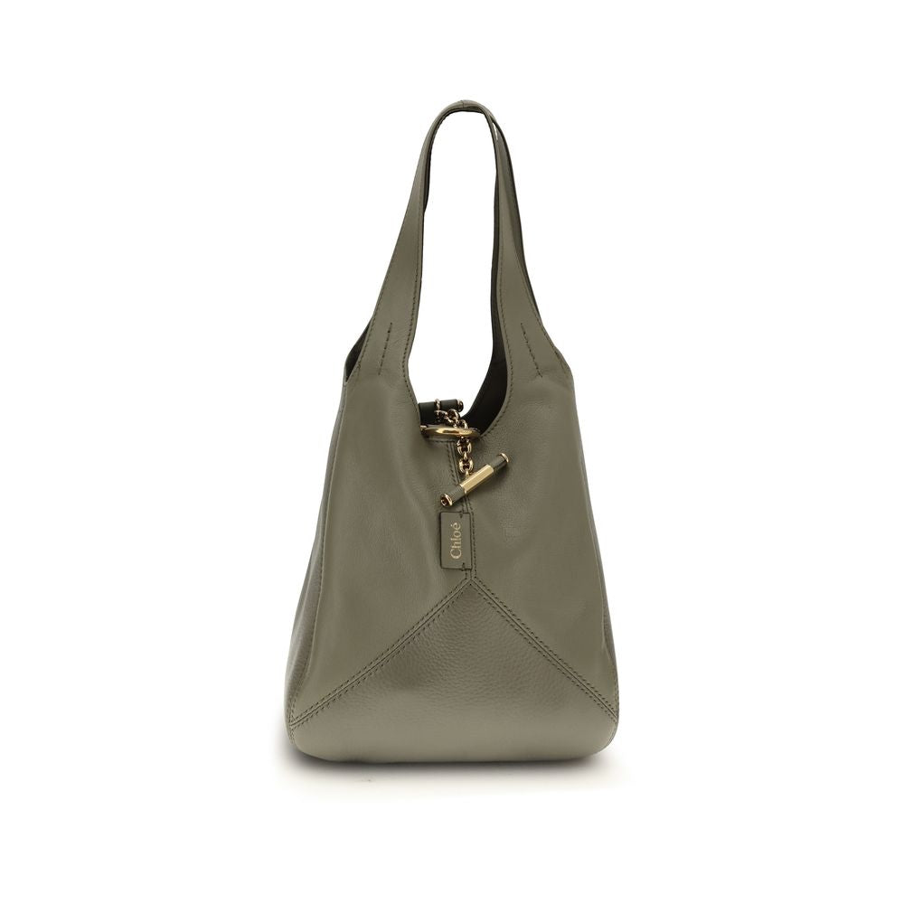 Chloé Green Buffalo Leather Shoulder Bag