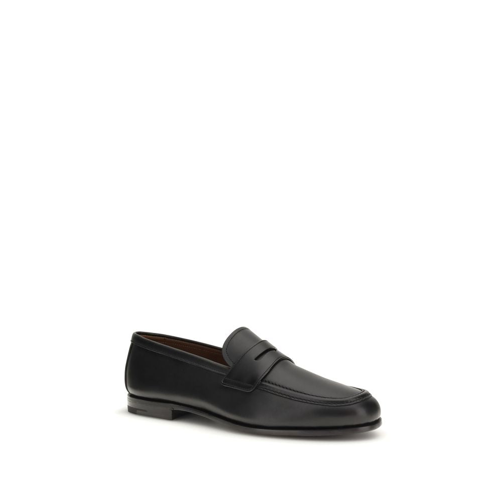 Church's Black Calf Leather Bos Taurus Slip-On Loafers - BrandFit 88