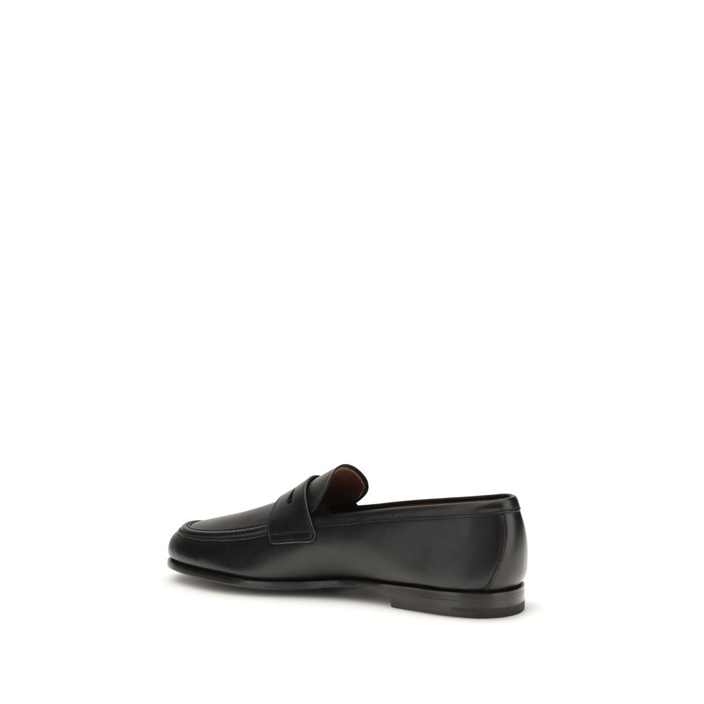 Church's Black Calf Leather Bos Taurus Slip-On Loafers - BrandFit 88