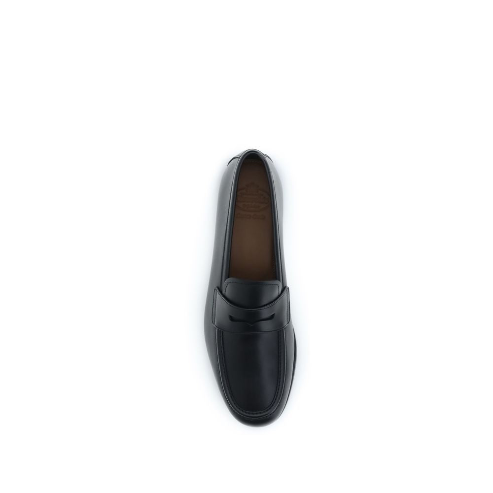 Church's Black Calf Leather Bos Taurus Slip-On Loafers - BrandFit 88