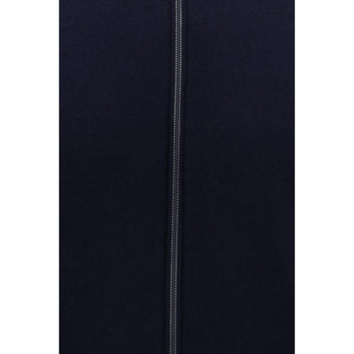 Brunello Cucinelli Blue Fleece Wool Cardigan