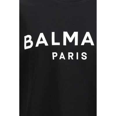 Balmain Black Cotton T-Shirt
