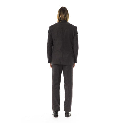 BYBLOS Brown Cotton Two-Piece Suit