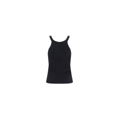 Fendi Black Cotton Tank Tops