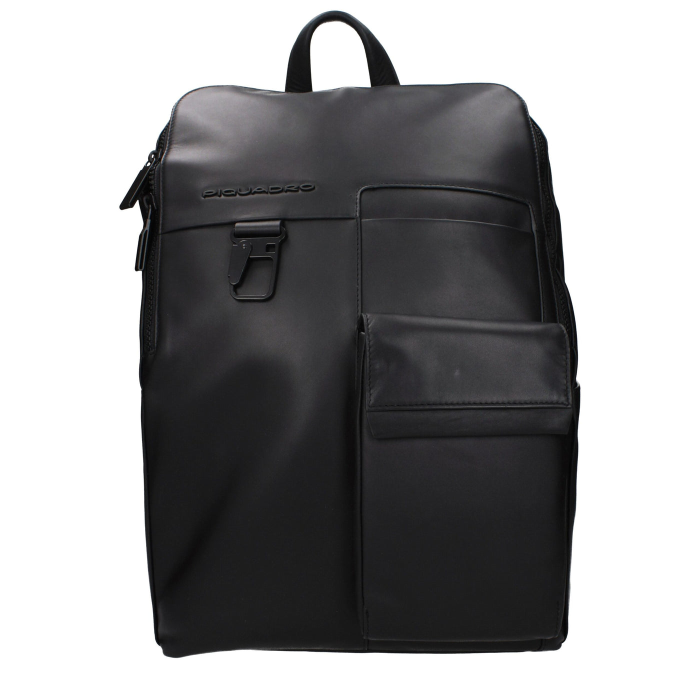 Piquadro Black Leather Backpack